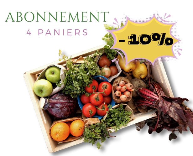 Abonnement panier 10 Kg Légumes & fruits