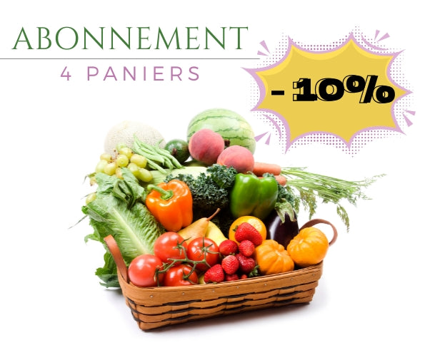 Abonnement panier 8,5 Kg Légumes & fruits