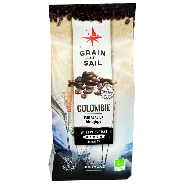 Café Bio Grain de Sail Colombie Excelso en grains - 500g