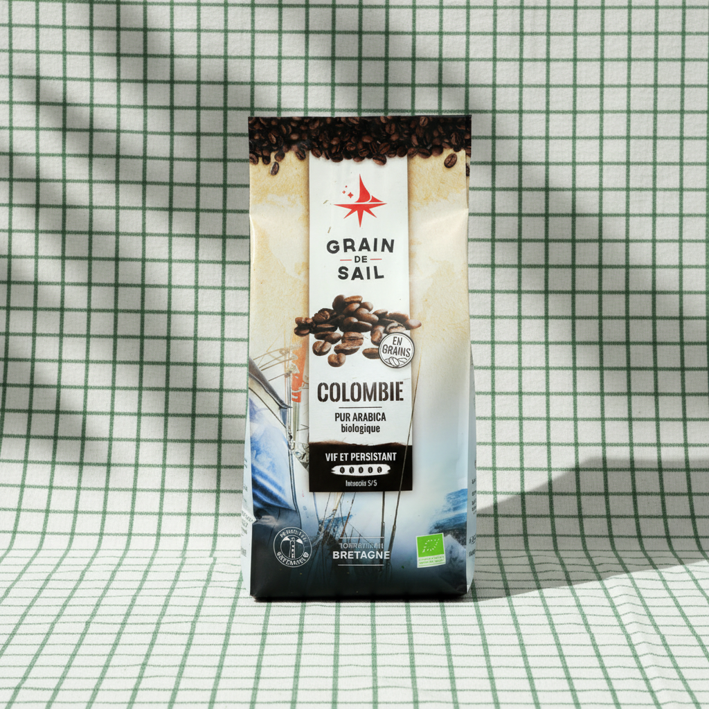 Café Bio Grain de Sail Colombie Excelso en grains - 500g