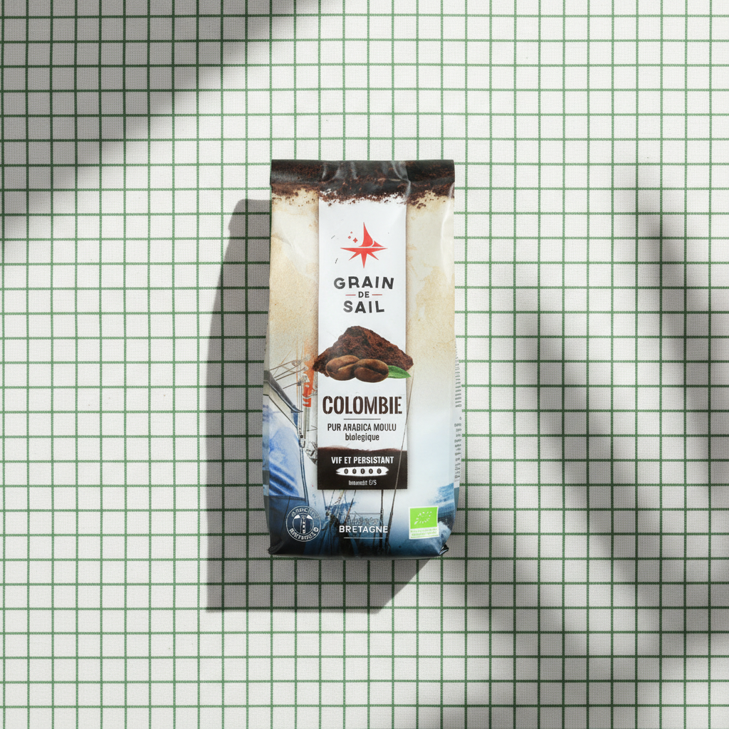 Café Bio Grain de Sail Colombie Excelso moulu - 250g