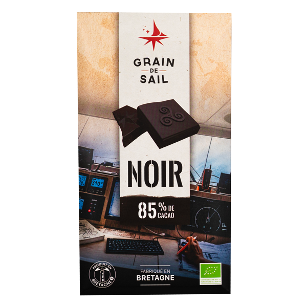 Chocolat Bio Grain de Sail Tablette NOIR 85%