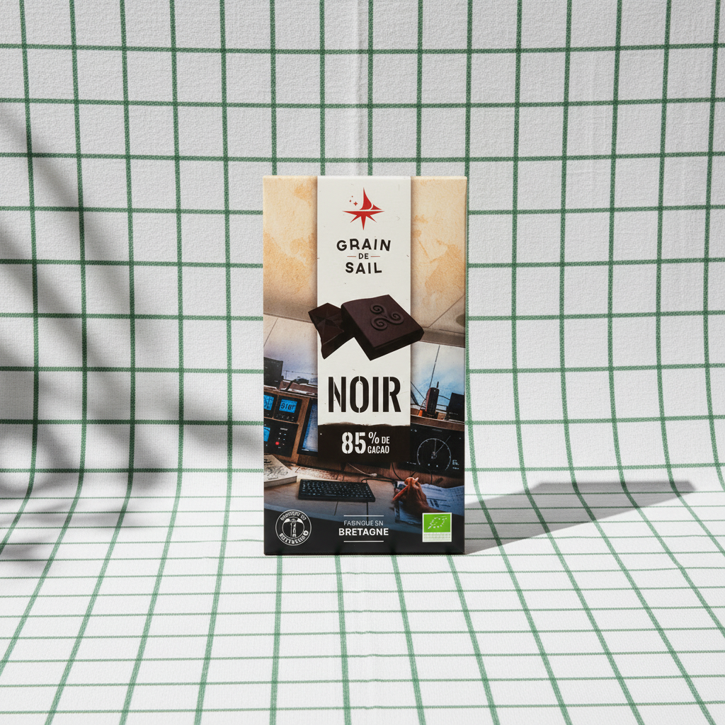Chocolat Bio Grain de Sail Tablette NOIR 85%