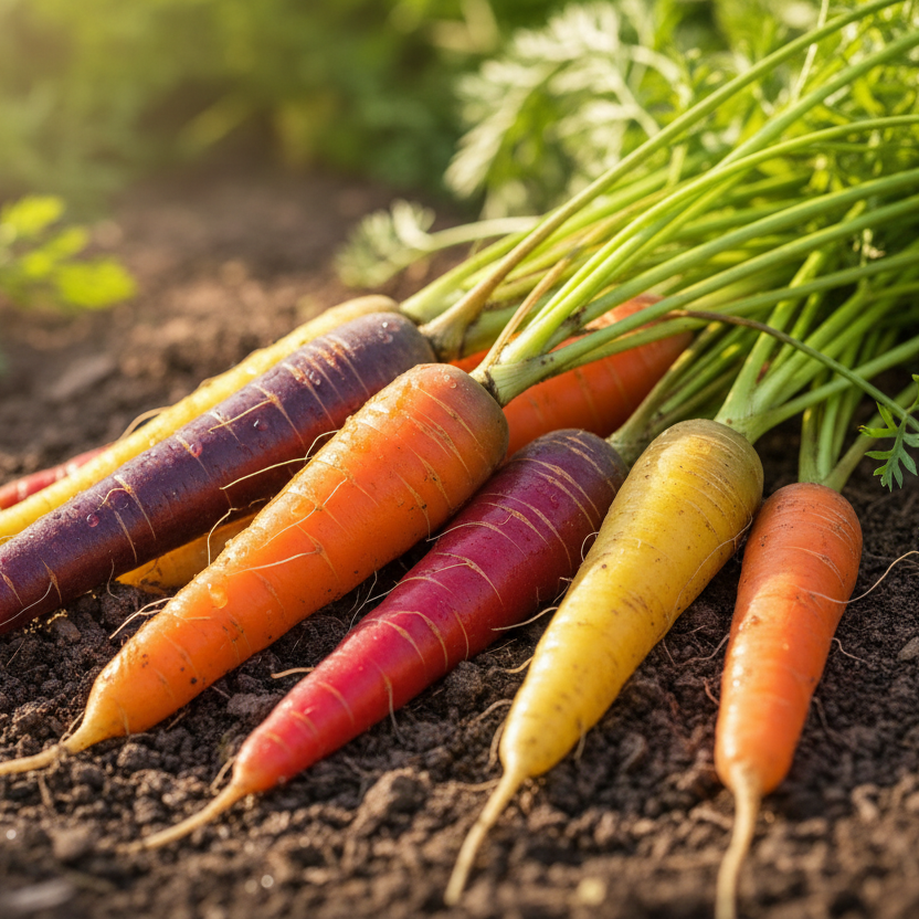 Carotte botte multicolore