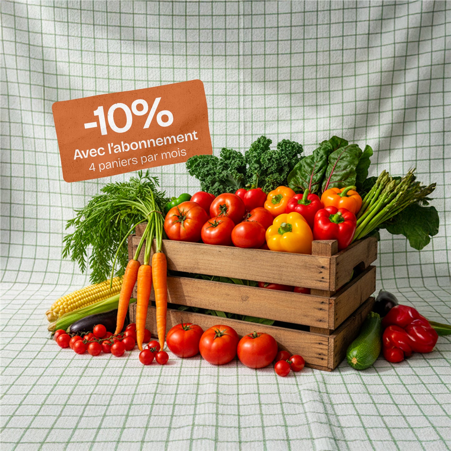 Abonnement panier 10 Kg Légumes & fruits