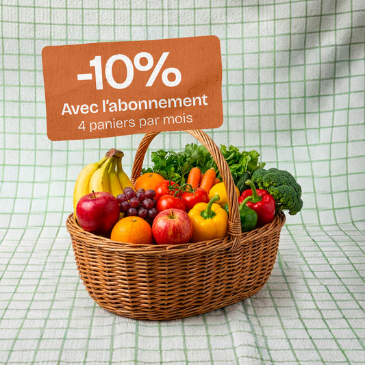 Abonnement panier 8,5 Kg Légumes & fruits
