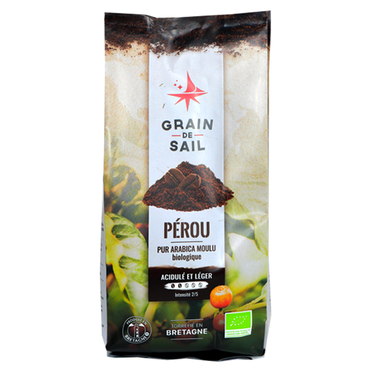 Café Bio Grain de Sail Pérou Moulu - 250g
