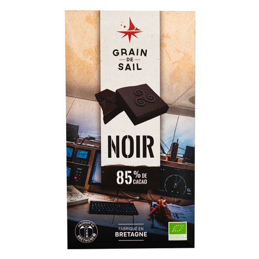 Chocolat Bio Grain de Sail Tablette  NOIR 85%